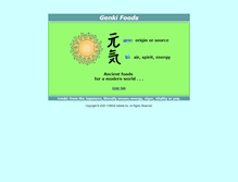 Tablet Screenshot of genkifoods.com